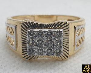Refined Men's Diamond Ring