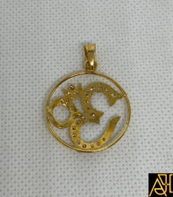 Load image into Gallery viewer, OM 4 Religious Diamond Pendant
