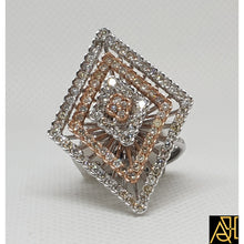 Load image into Gallery viewer, Triangular Diamond Cocktail Ring
