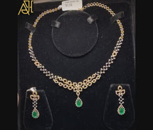 Load and play video in Gallery viewer, Bejeweled Diamond Necklace Set
