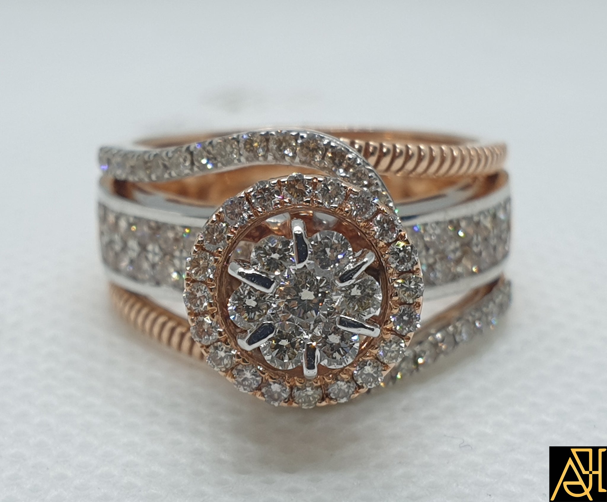 14k Rose Gold Hidden Halo Oval Diamond Engagement Ring #105919 - Seattle  Bellevue | Joseph Jewelry