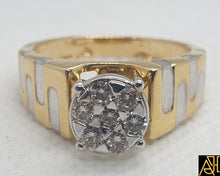 Load image into Gallery viewer, Polished Men&#39;s Diamond Ring
