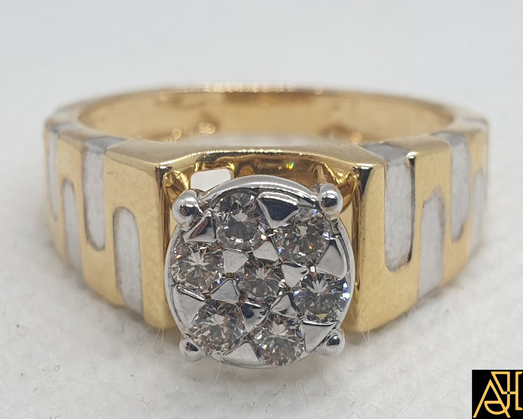 MEN'S CLASSIC OVAL CLUSTER DIAMOND RING – Transcend Fine Jewellery