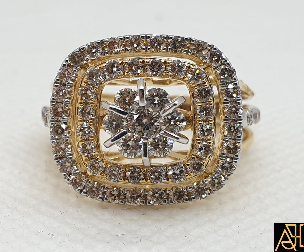 Fashioned Diamond Engagement Ring