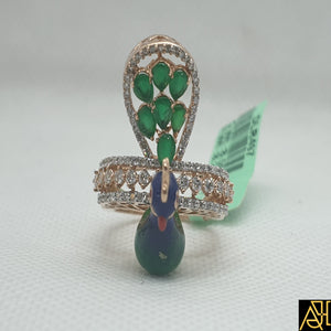 Peacock Diamond Cocktail Ring