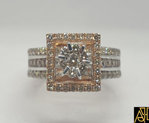 Steady Diamond Engagement Ring
