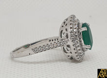 Load image into Gallery viewer, Emerald Diamond Ring
