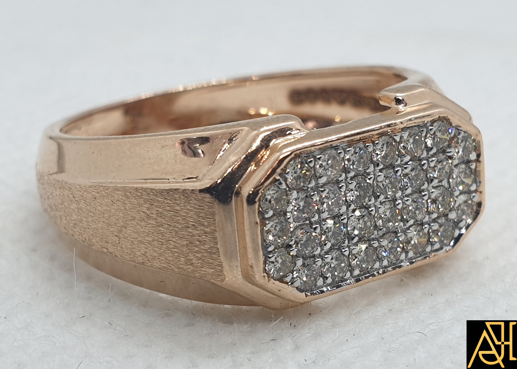 Macy's Men's Diamond Ring (1/2 ct. t.w.) in 10k Gold and White Gold - Macy's