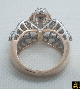 Dynamic Diamond Engagement Ring