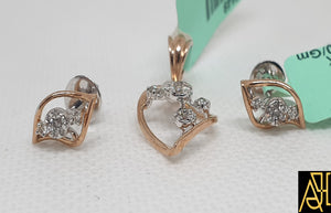 Fine Diamond Pendant Set