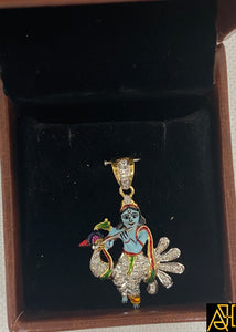 Shree Krishna Religious Diamond Pendant