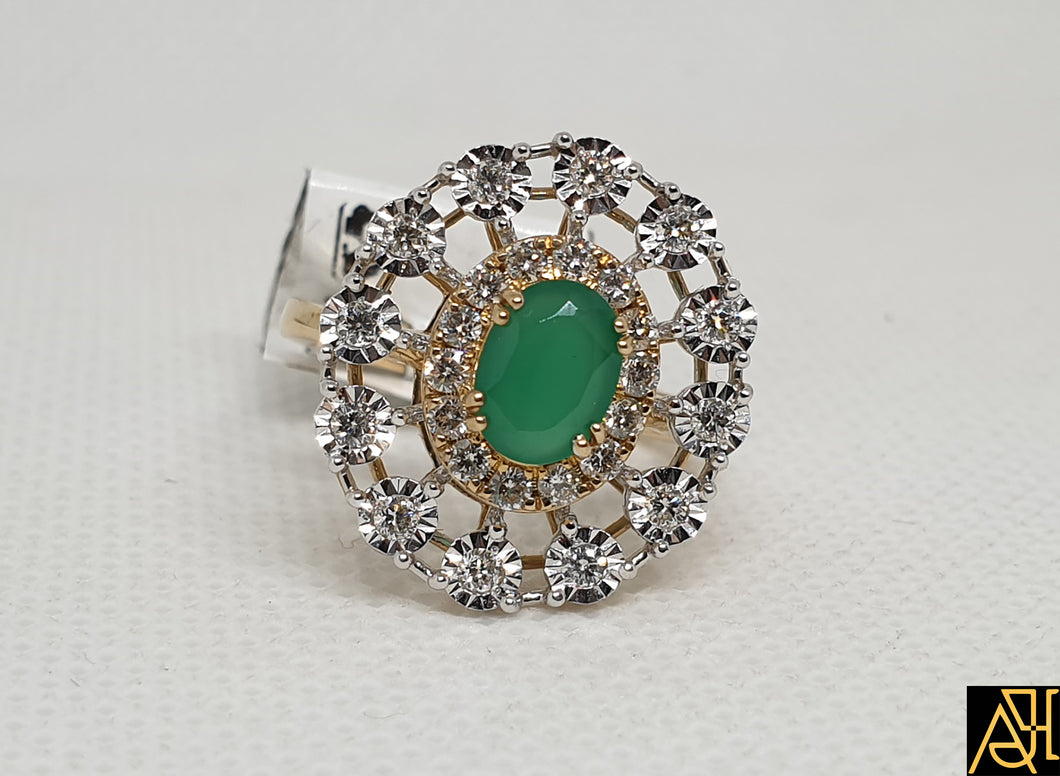 Emerald Tikli Set Ring