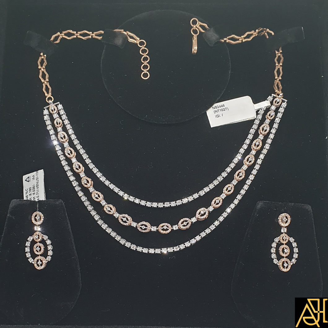 Fantastic Diamond Necklace Set