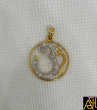 Load image into Gallery viewer, Om 3 Religious Diamond Pendant
