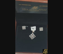 Load and play video in Gallery viewer, Multi-Faceted Diamond Pendant Set
